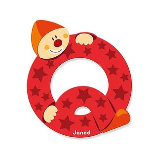 Janod Buchstaben Clown Q  