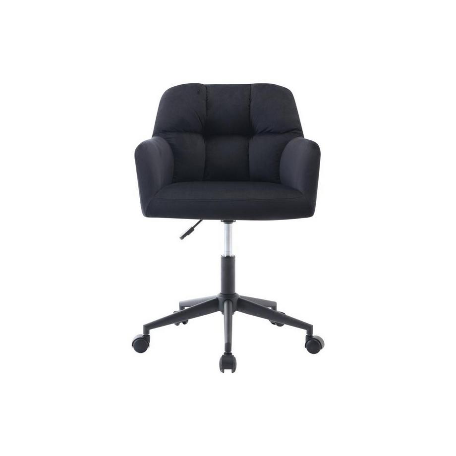 Vente-unique Chaise de bureau  - Velours - Noir - Hauteur réglable - PEGA de Pascal Morabito  