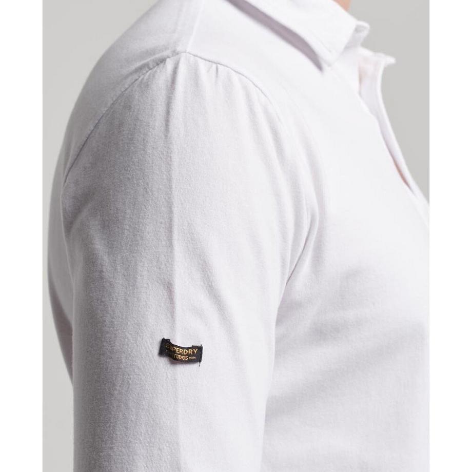 Superdry Studios Langarm Jersey Poloshirt  