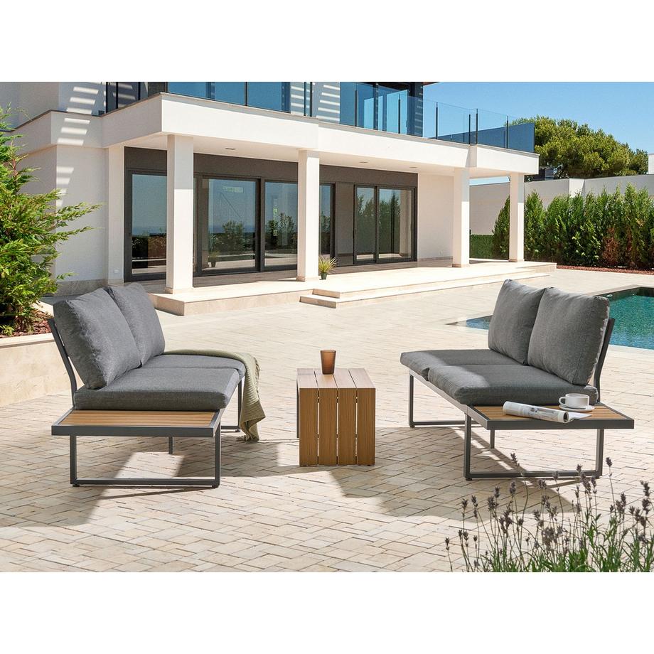 Beliani Salotto da giardino en Legno plastico Moderno PIENZA  