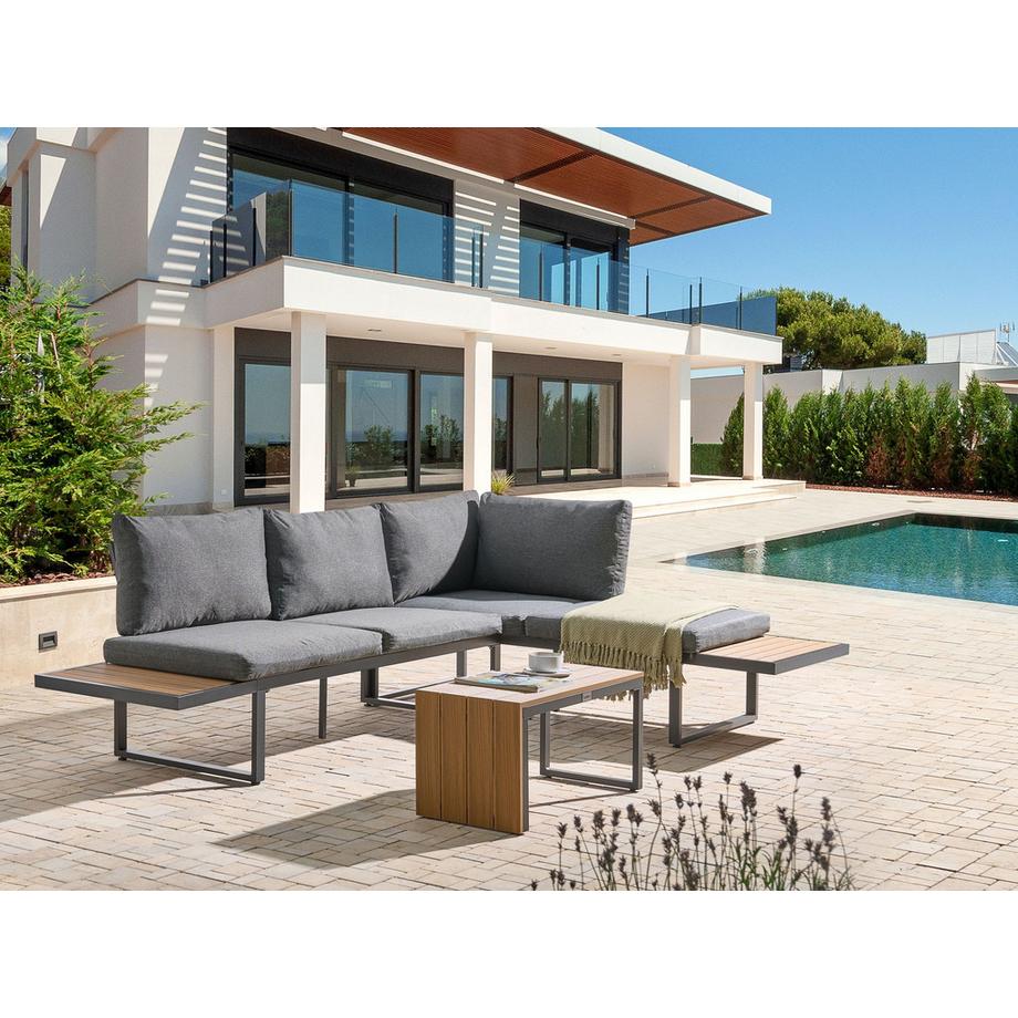 Beliani Salotto da giardino en Legno plastico Moderno PIENZA  