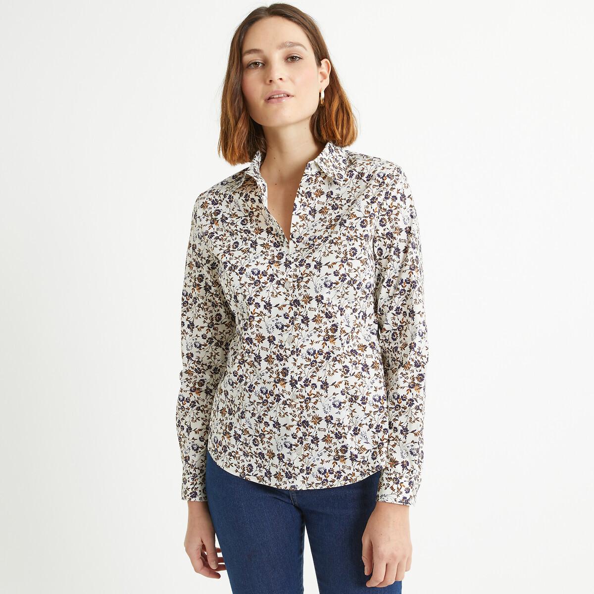 Image of Bluse Mit Langen Ärmeln Damen Beige 46