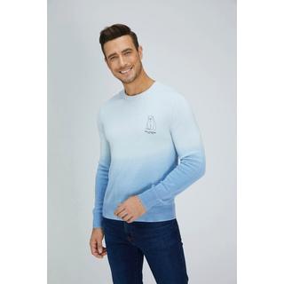 Bellemere New York  Pull en laine mérinos dégradé polaire pour homme 