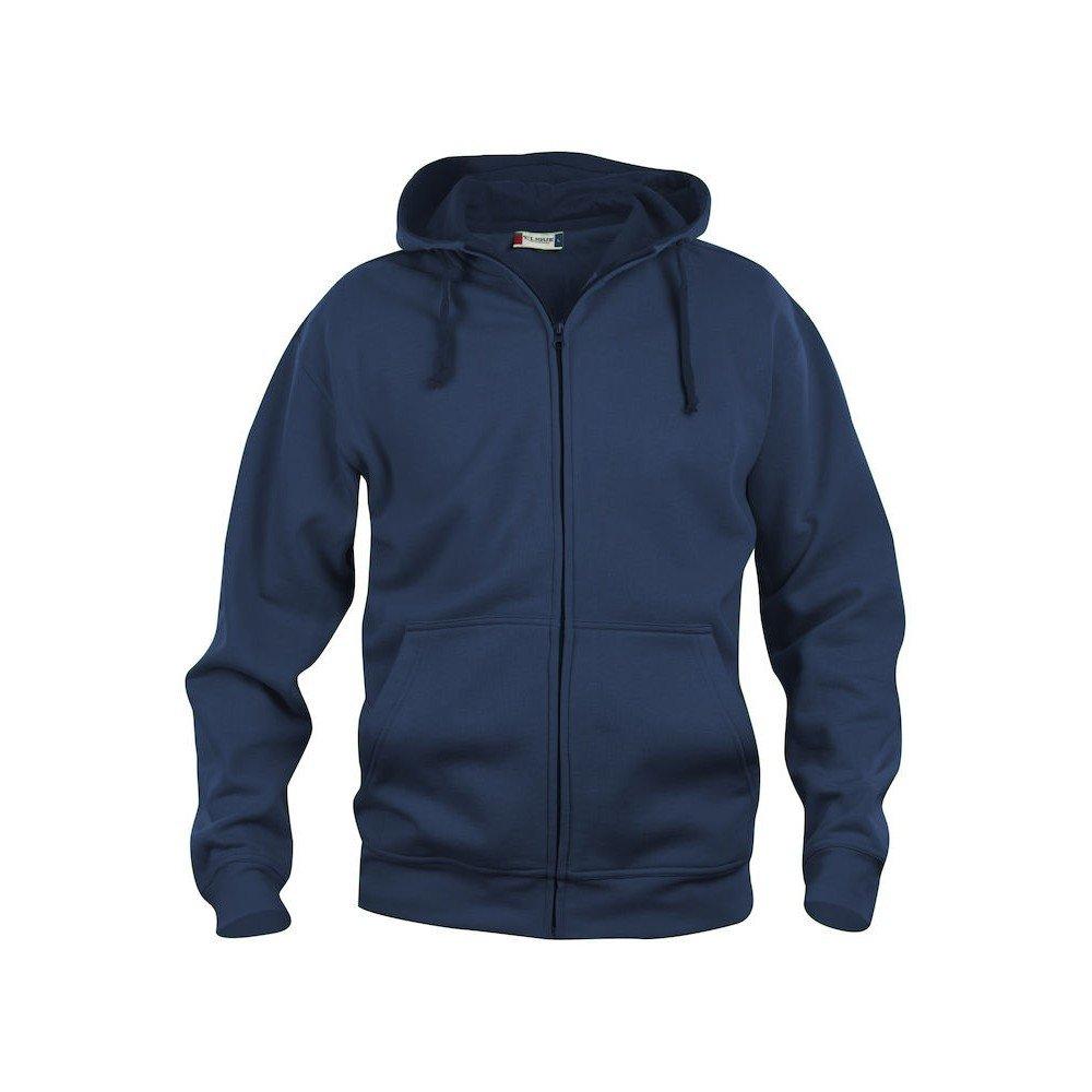 Image of Basic Hoodie Mit Durchgehendem Reißverschluss Herren Marine 3XL