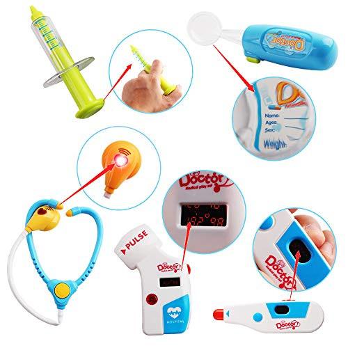 Activity-board  Toys Little Doctor ensemble de jeu d'hôpital portable pour enfants, pour jeu de rôle, avec accessoires 