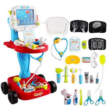 Toys Little Doctor tragbares Krankenhausspielset für Kinder, für Rollenspiele, mit Zubehör