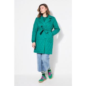 Steppmantel, Loose A-Line, doppelreihige Knopfleiste