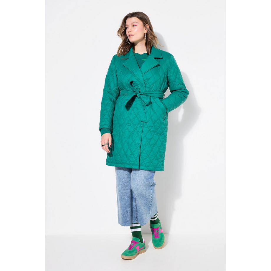 Studio Untold Steppmantel Loose A-Line doppelreihige Knopfleiste  