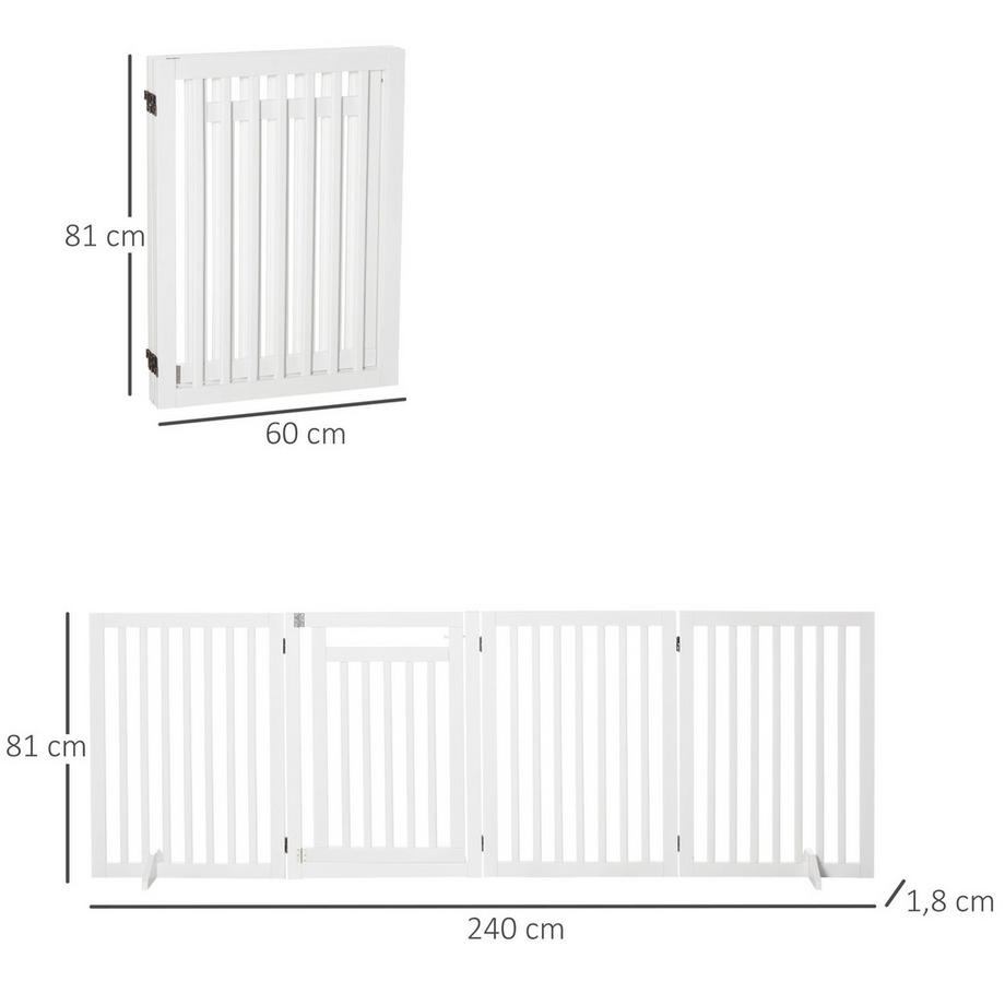 PawHut  Hunde-Absperrgitter 