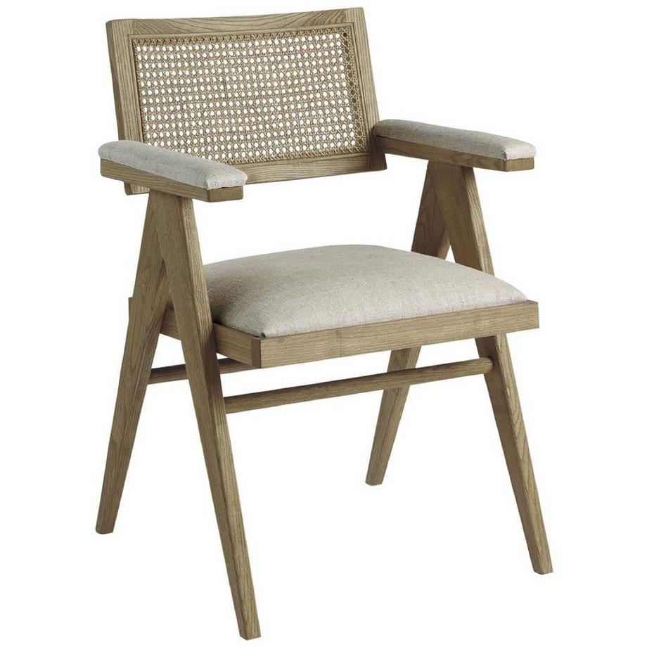 Blanc d'Ivoire Poltrona Colby in frassino ecrù  