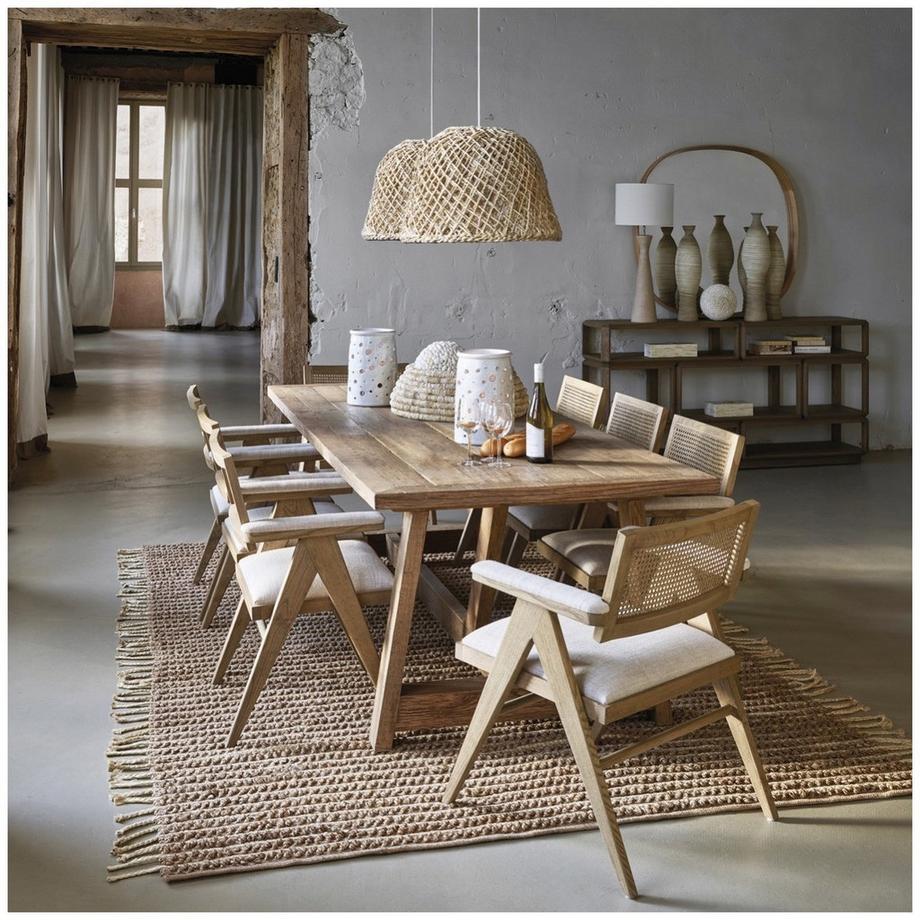 Blanc d'Ivoire Poltrona Colby in frassino ecrù  