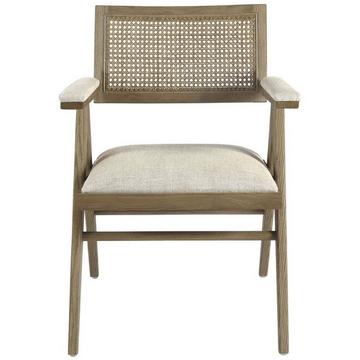 Poltrona Colby in frassino ecrù