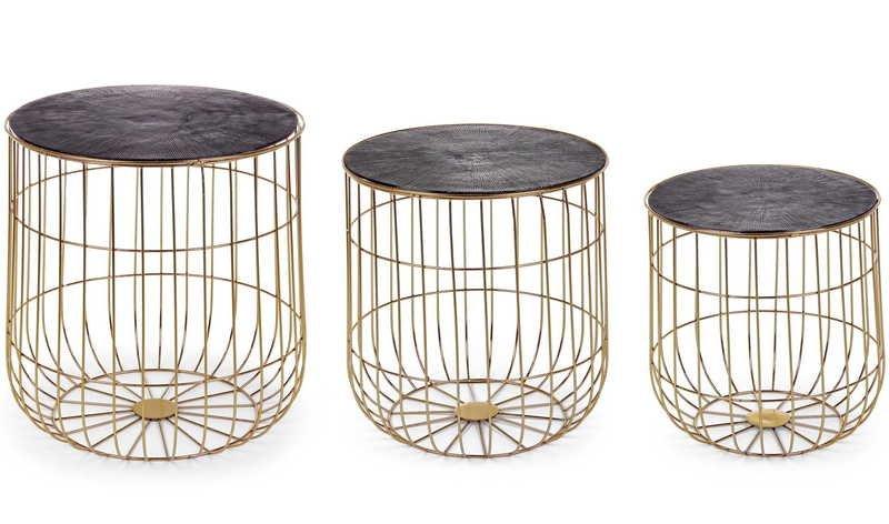 Image of Beistelltisch mit Container Mariam (3er-Set) Beistelltisch mit Container Mariam (3er-Set)