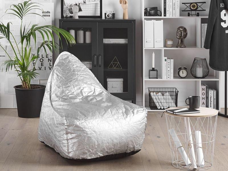 Beliani Pouf poire en Matière synthétique Moderne DROP  