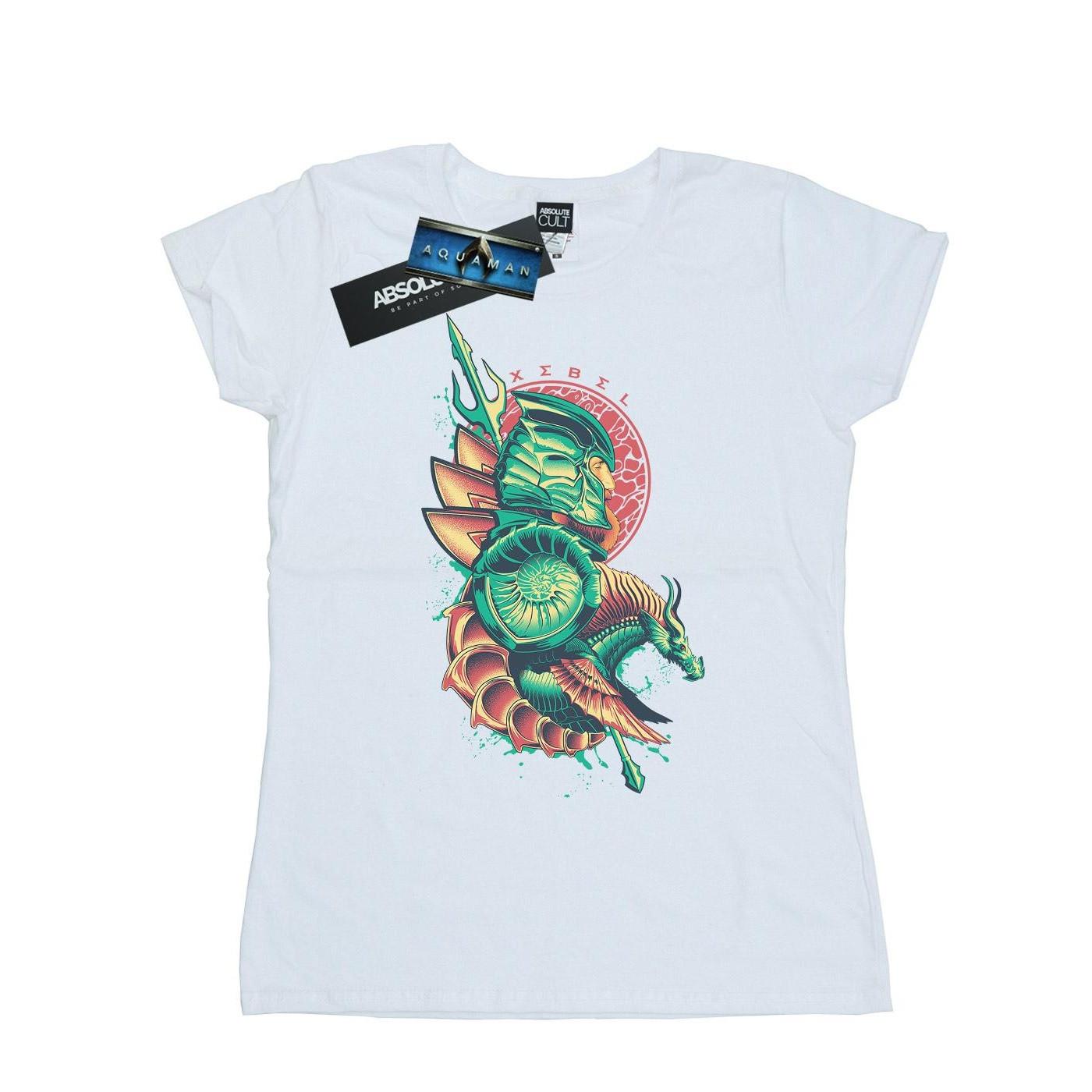 Image of Aquaman Xebel Crest Tshirt Damen Weiss XL