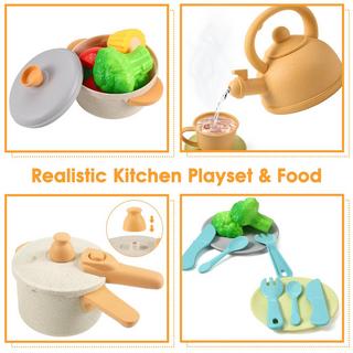Cuisine Jouet Enfant AQXONG 74 Pièces - Jeu De Rôle Chef 3-8 Ans