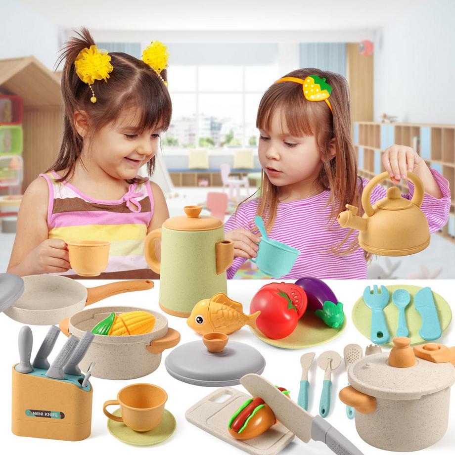 Activity-board  Accessoires de cuisine pour enfants, cuisine de boue en plein air pour enfants, accessoires de cuisine pour jeux, set de casseroles pour jeux de rôle 