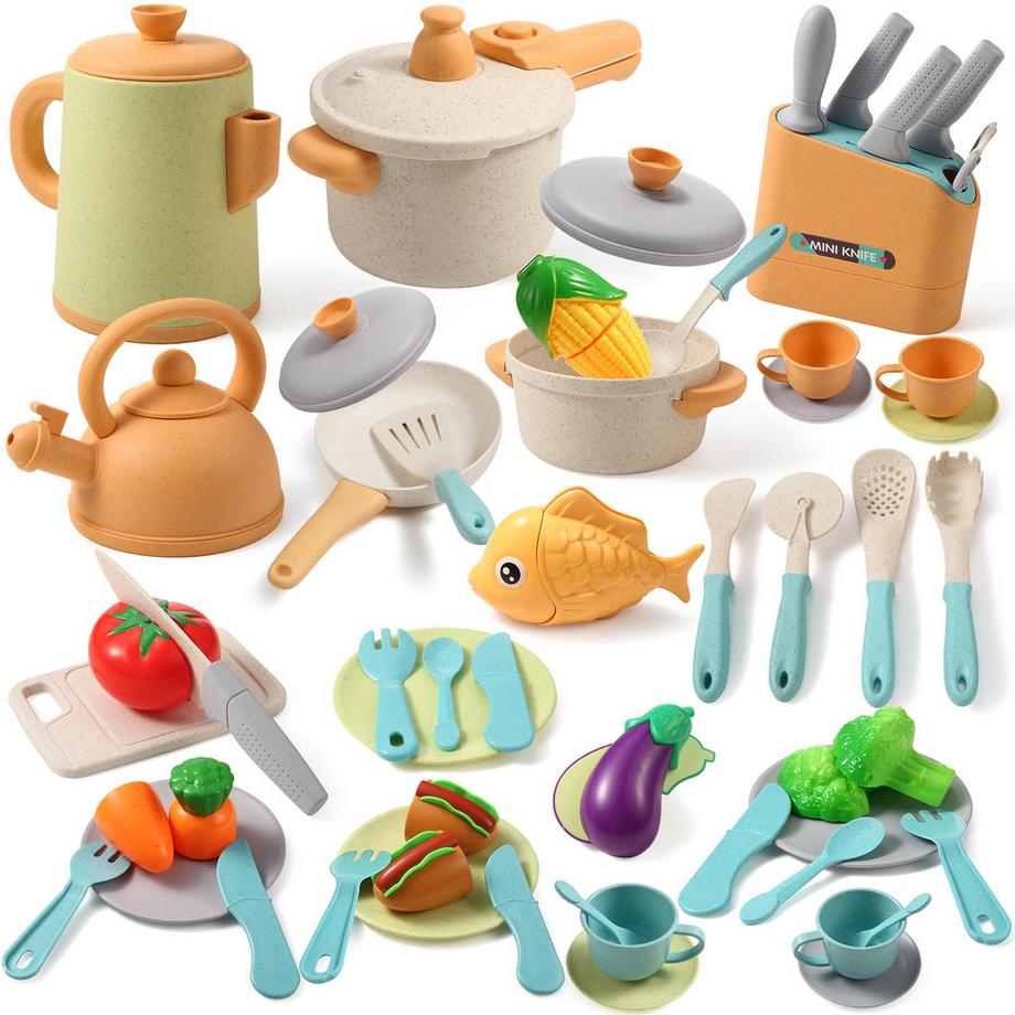 Activity-board  Accessoires de cuisine pour enfants, cuisine de boue en plein air pour enfants, accessoires de cuisine pour jeux, set de casseroles pour jeux de rôle 