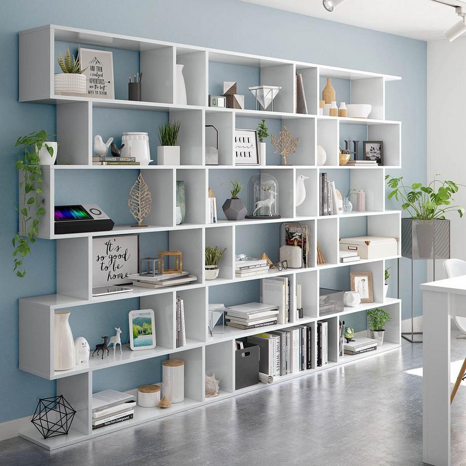 Calicosy Bibliothèque avec 6 niveaux H192 cm - Athena  