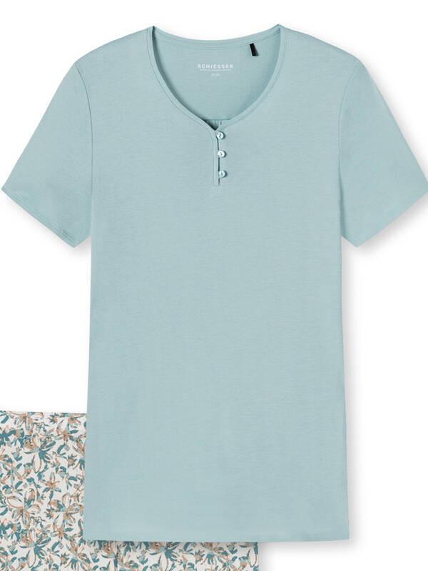 Schiesser Pigiama Modal Maniche Corte Scollo a V  