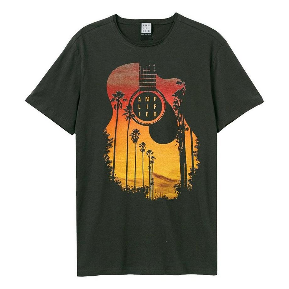 Amplified Gitarren Sonnenuntergang Print T-Shirt  
