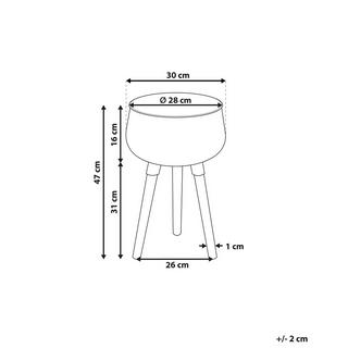 Beliani Vaso per piante en Ferro Moderno AGROS  