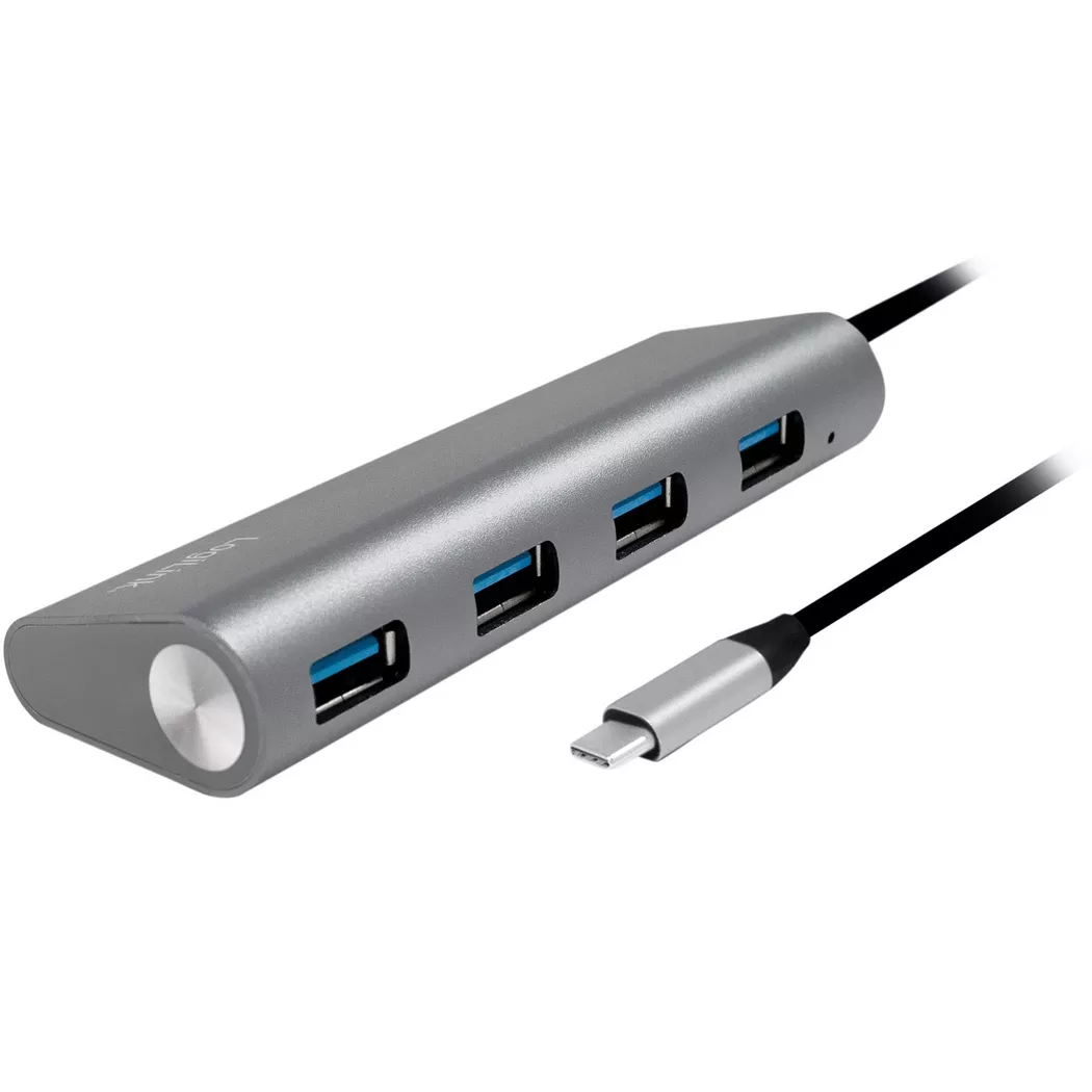 LogiLink UA0309 interface hub USB 3.2 Gen 1 (3.1 Gen 1) Type-C 5000 Mbit/s Grey