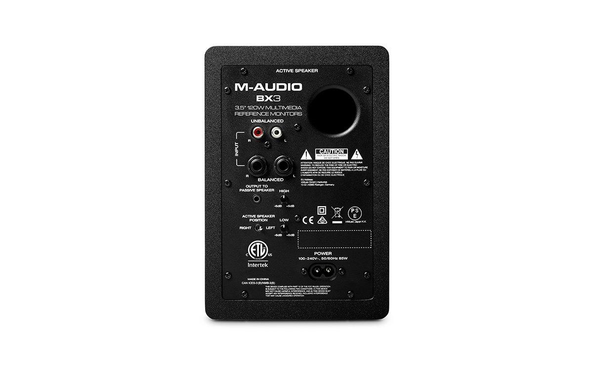 M-AUDIO  BX3 Lautsprecher Schwarz Kabelgebunden 50 W 