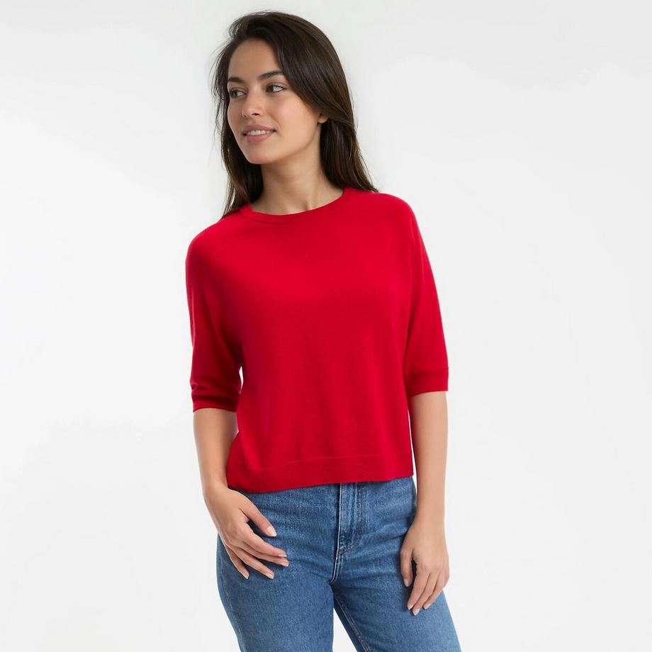 La Redoute Collections Rundhals Pullover 100% Wolle  