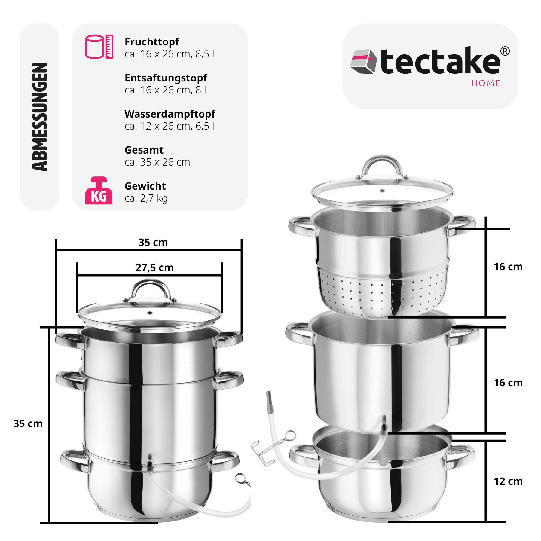 Tectake  Extracteur de jus 15 L 