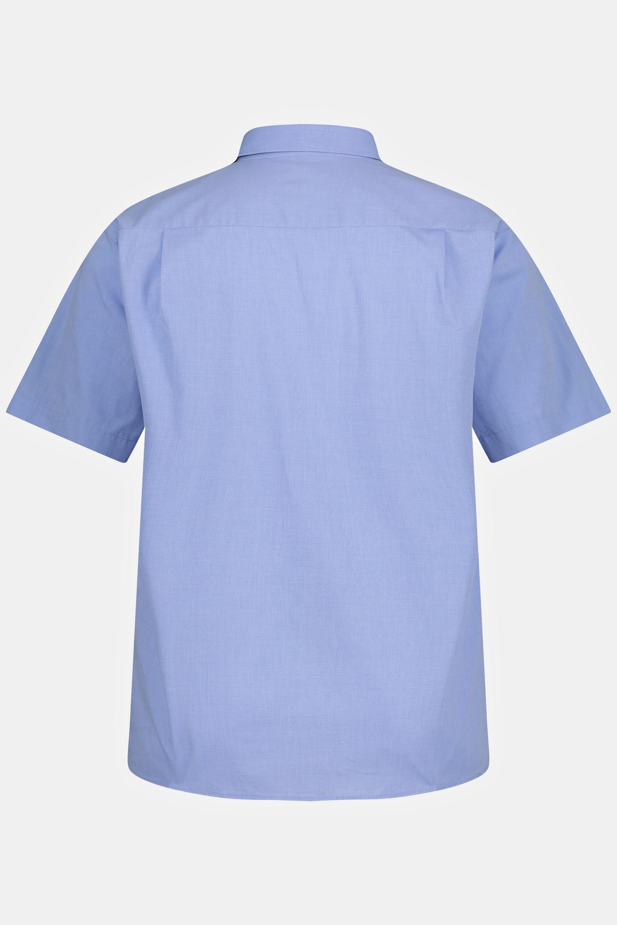 JP1880  Chemise Business à manches courtes, col Vario, coupe Comfort Fit, EasyCare bleu clair 