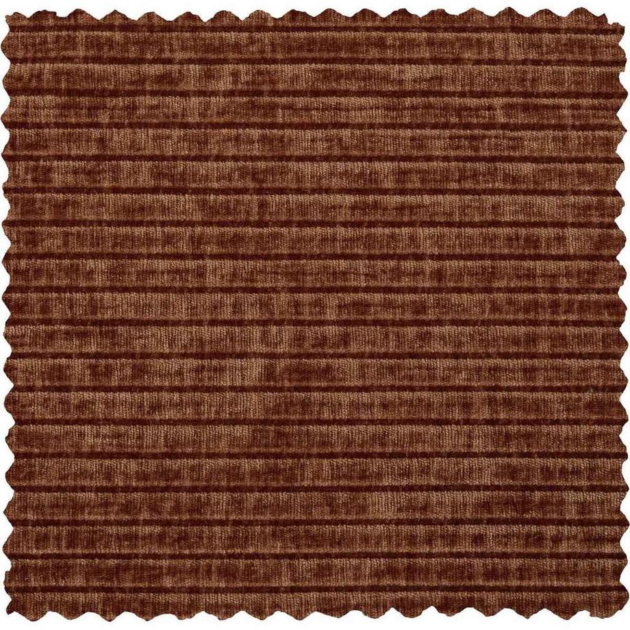 mutoni Fauteuil Mojo pivotant tissu côtelé marron rouille  