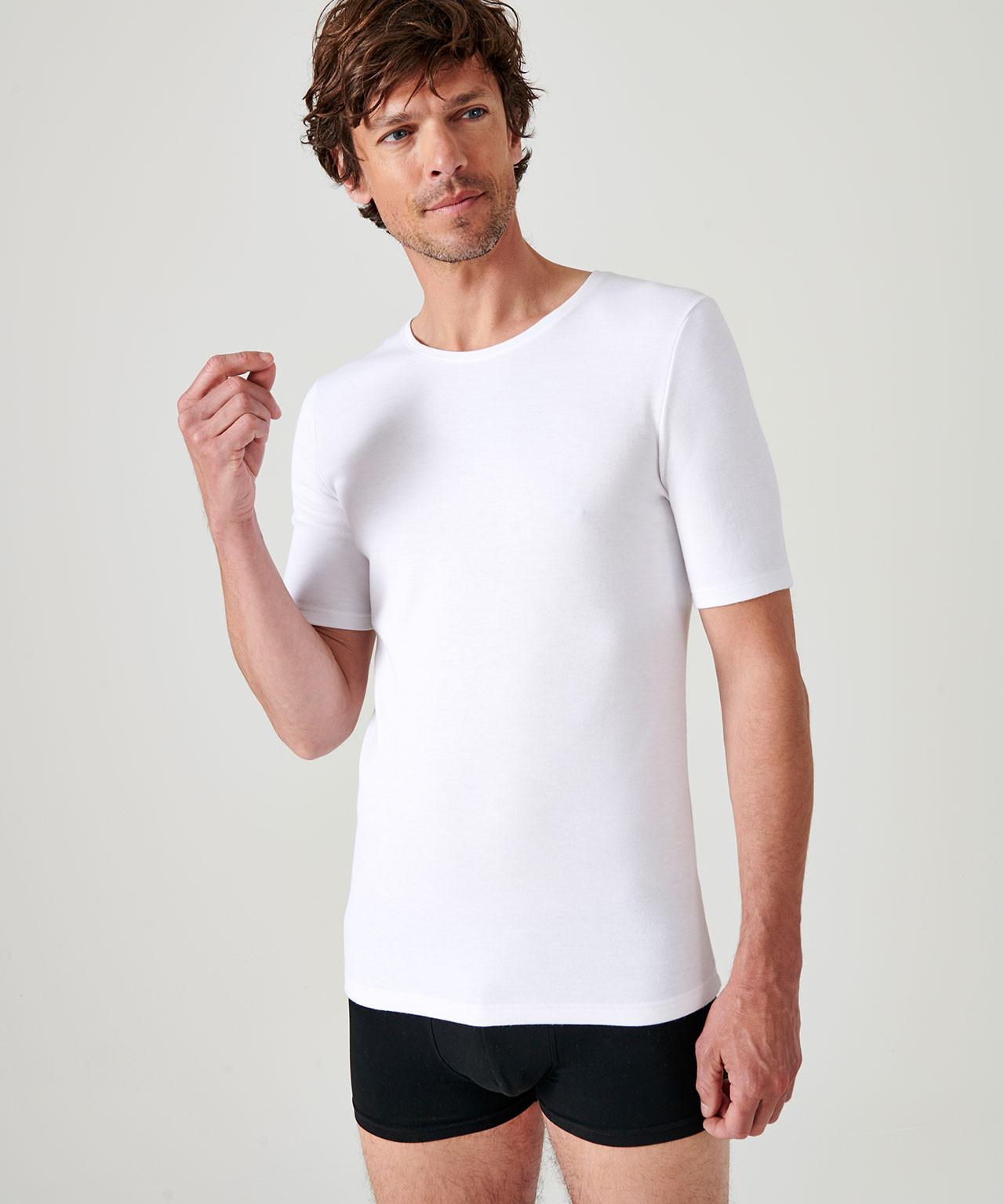 Image of T-shirt, Wärmegrad Medium 3. Herren Weiss M