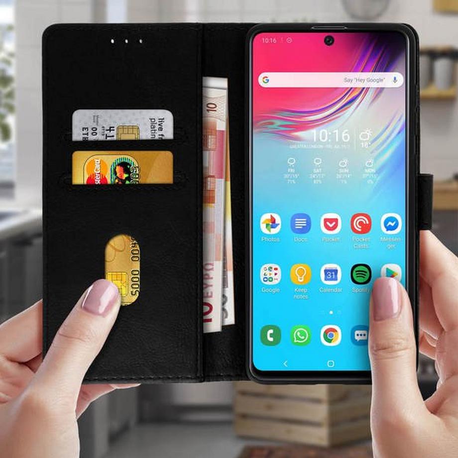 Avizar  Custodia Folio Samsung Galaxy A71 Nero 