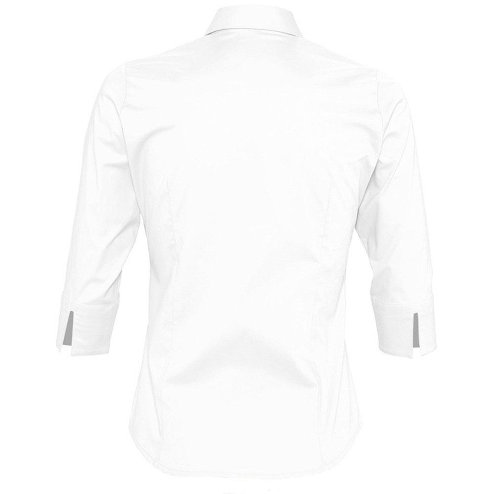 SOLS  Effect Bluse Arbeitsbluse, 34Ärmel 