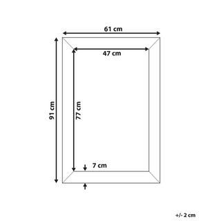 Beliani Miroir en Matière synthétique Moderne MERVENT  