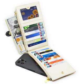 Only-bags.store Portafoglio in Vera Pelle Blocco RFID Porta Carte di Credito Cerniera  