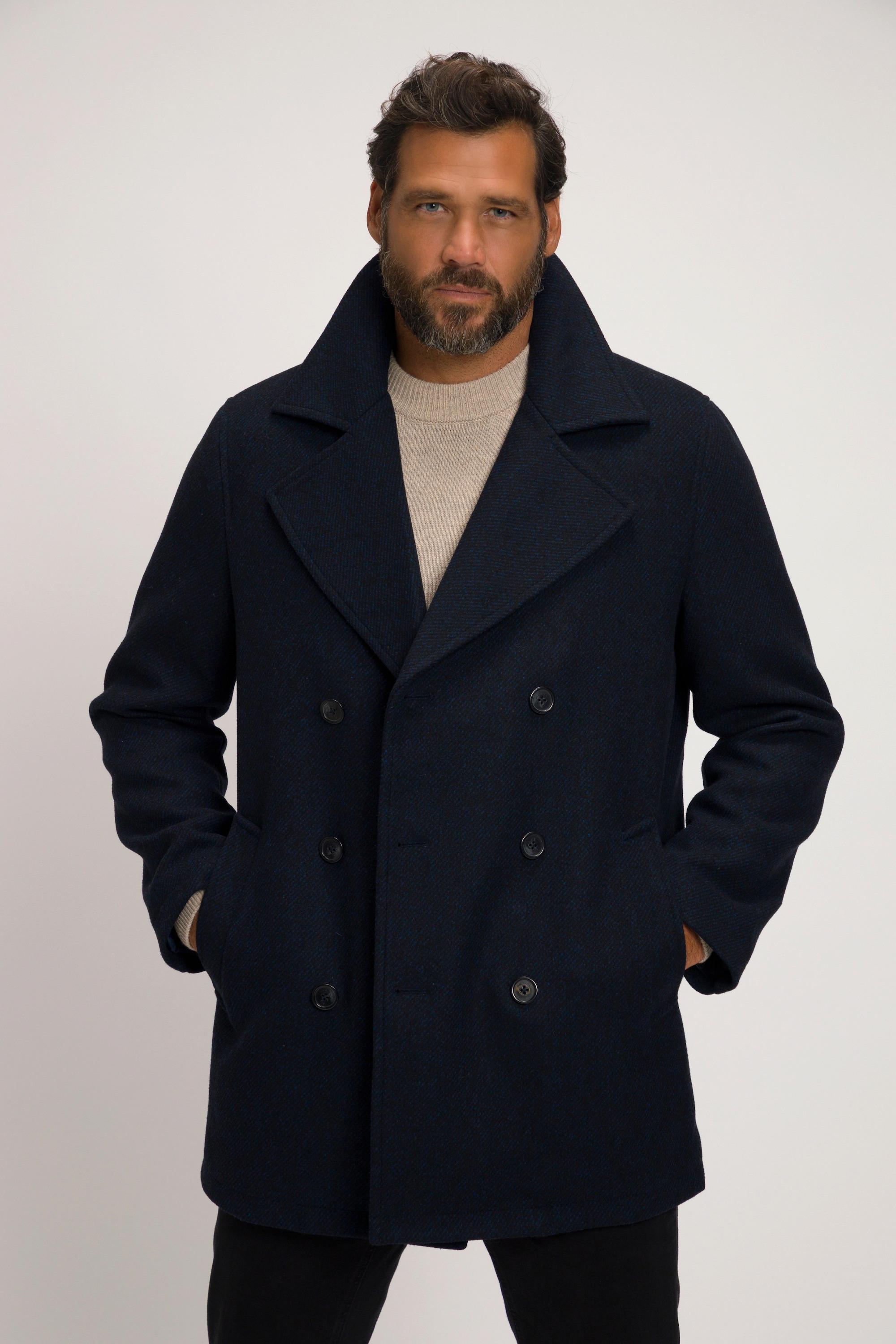 JP1880 Giacca Doppiopetto Misto Lana Idrorepellente Abbottonatura  