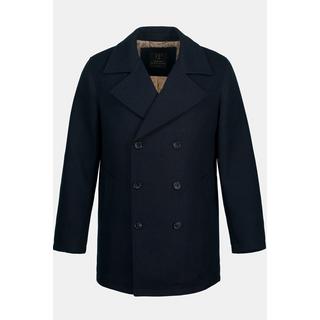 JP1880 Caban Laine Mélangée Déperlante Patte de Boutonnage  