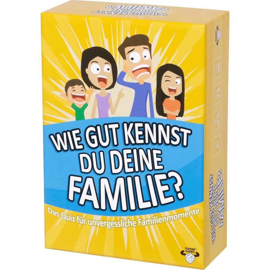 Moose  Kartenspiel Wie gut kennst Du Deine Familie 