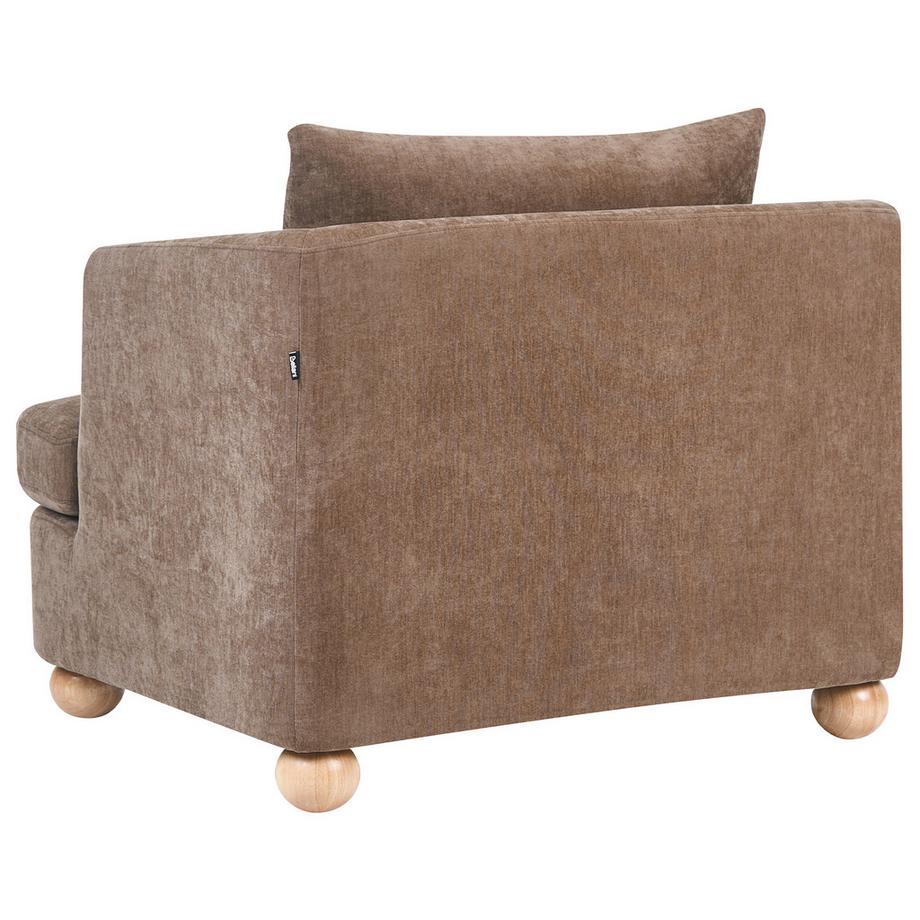 Beliani Fauteuil en Tissu chenille Minimaliste RATTVIK  