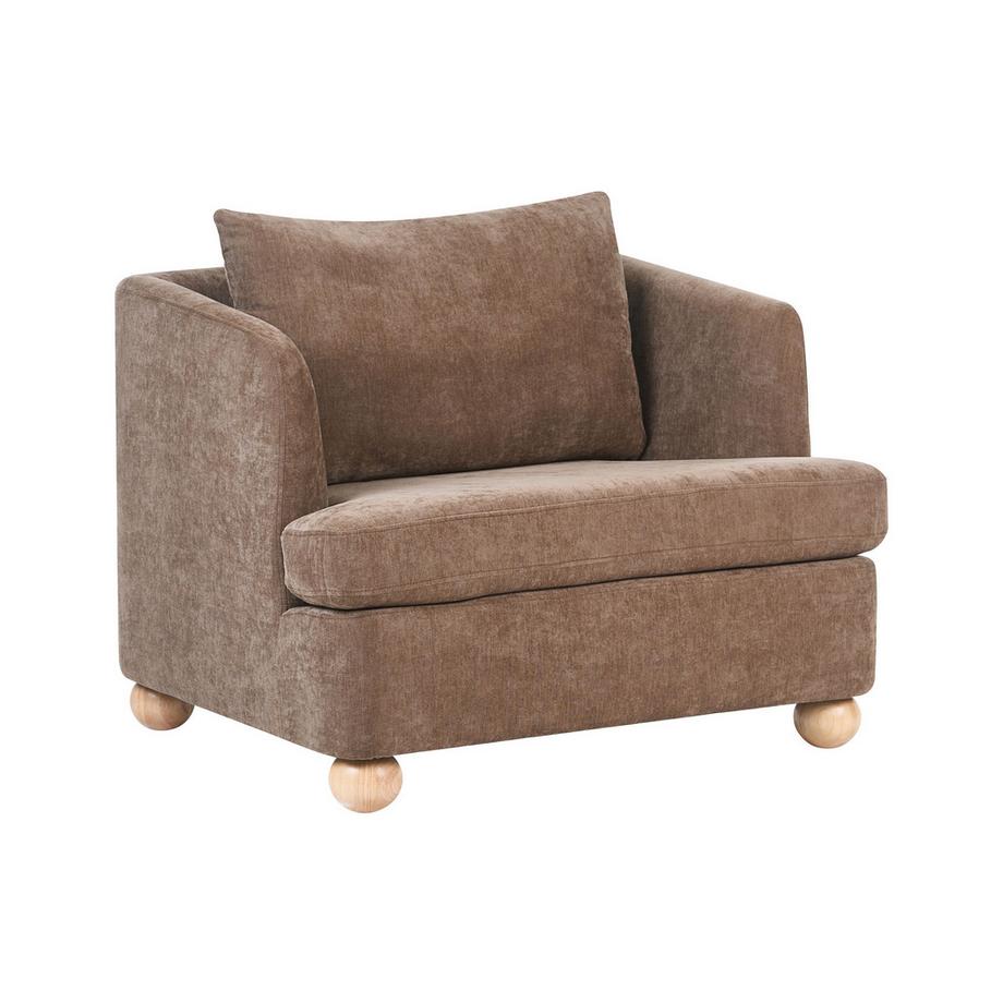 Fauteuil en Tissu chenille Minimaliste RATTVIK