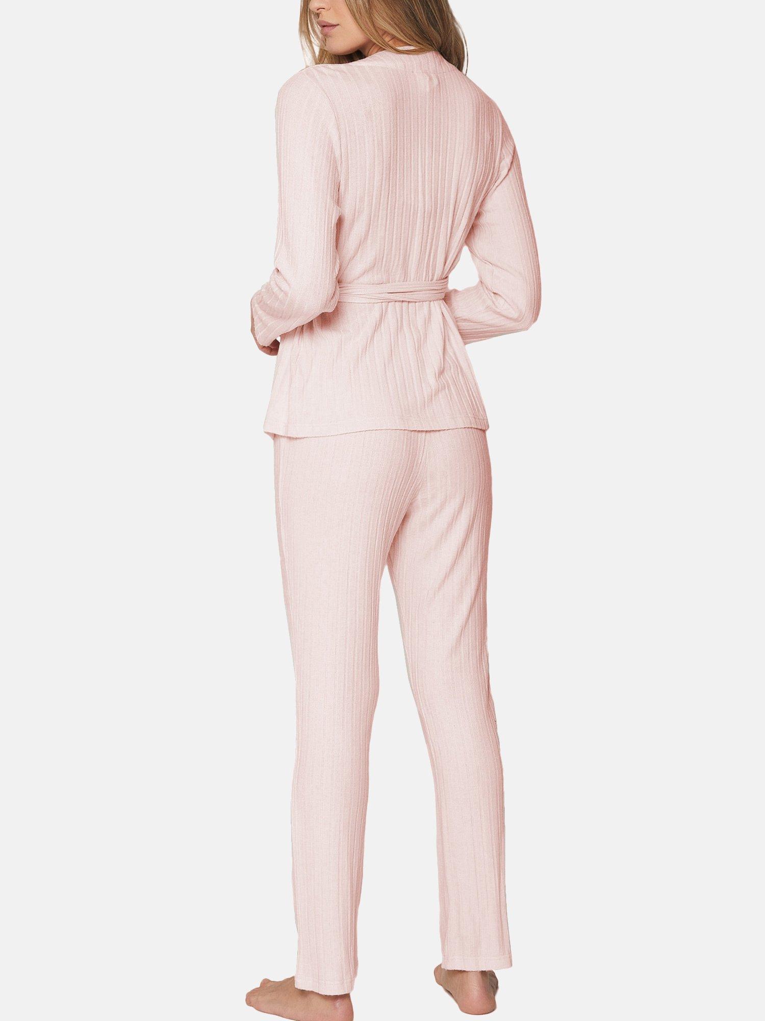 Admas  Pyjama tenue d'intérieur pantalon top croisé Elegant Line 