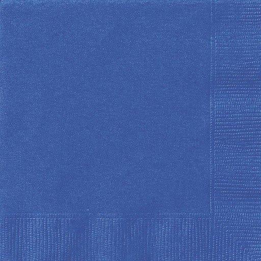 Unique 50 Grandes Serviettes Bleu Royal  