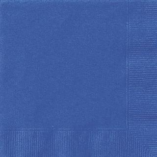 Unique 50 Grandes Serviettes Bleu Royal  