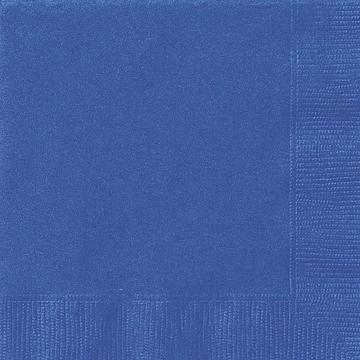 50 Grandes Serviettes Bleu Royal