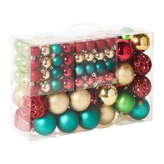 Beliani Set di 100 palline decorative en Materiale sintetico Classico VANERN  