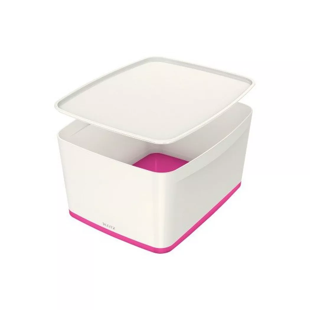 Esselte 5216-10-23 Storage box Rectangular Acrylonitrile butadiene styrene (ABS) Pink, White