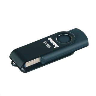 hama  USB-Stick Rotate - 64 GB, USB 3.0, 70MB/s, Petrolblau 