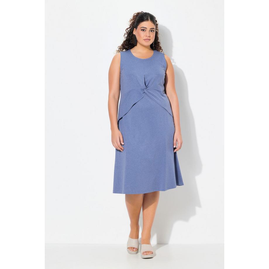 Ulla Popken Robe Jersey A-Line Sans Manches Encolure Ronde  